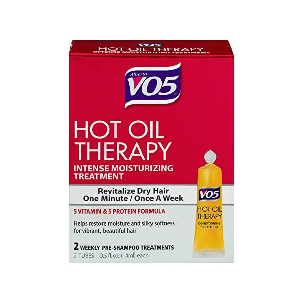Alberto Vo5 Hot Oil Intense Conditioning Treatment, 0.5 Ounce, 2-count Tubes (Pack of 3)