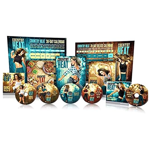 netsdoctor Conutry Heat Dance Workout DVD-Combining Diet and Exercise 5 DVD Base Kit