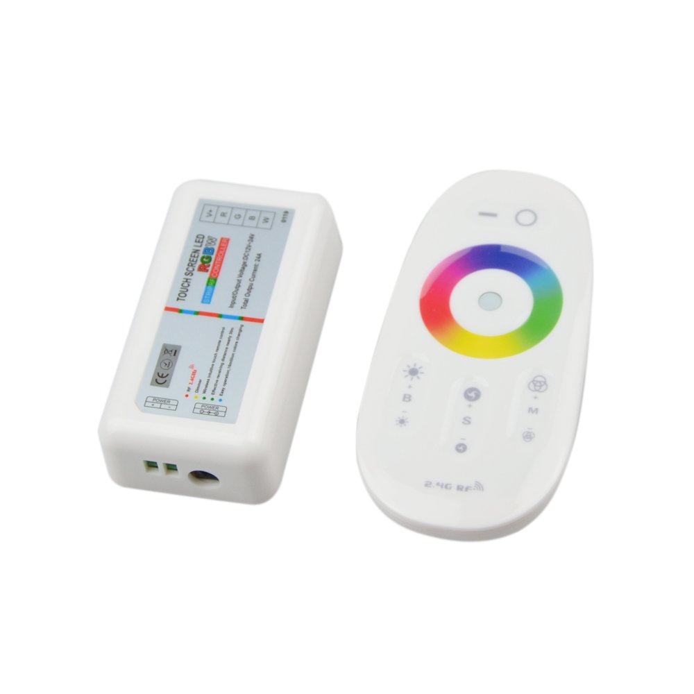 Trustdeal 2.4G RF Touch Screen Wireless LED RGBW Controller with 640,000 colors
