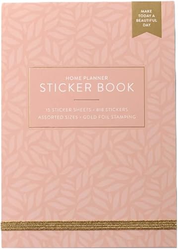 Libro de calcomanías para planificador del hogar, 1st Ed Paquete de 15 819 calcomanías en total Tamaños surtidos Hojas de calcomanías de 5 x 7