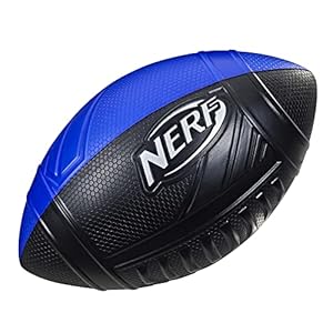 NERF Pro Grip Football, Classic Foam Ball, Easy to Catch & Throw, Balls for Kids, Kids Sports Toys (Blue)