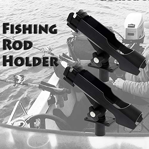 Support de canne à pêche pour bateaux et kayak orientable ajustable x2 - 6