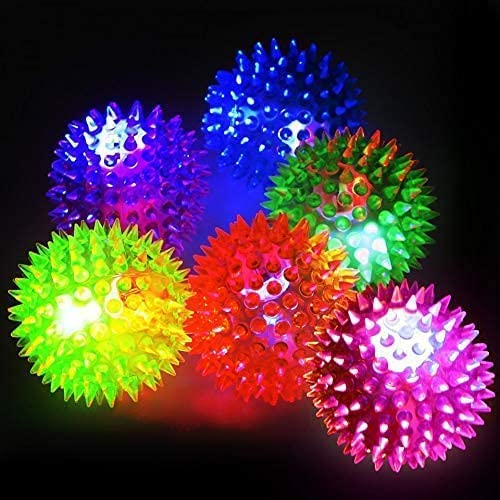 MKY® Bouncing Light Flashing Balls Set of 4 Pcs for Kids Playing Fun Ball Toy Set - Multi Color (B09L8GM7B9) Amazon Price History, Amazon Price Tracker