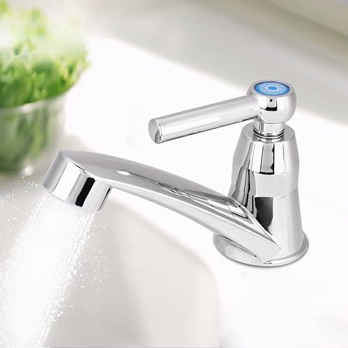 Miniatura 1 de Grifo frío individual, grifo cambiador de agua, grifo de plástico ABS, grifo de lavabo de una sola manija, grifo de agua para baño, lavabo, sala de