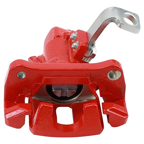 Image of TRQ Performance Rear Brake Caliper Set Caliper Brackets Compatible with 99-00 Honda Civic 92-93 Civic SI 95 Civic SI 94 Civic SI with 4 Wheel ABS Brakes 93-97 Civic Del Sol 94-96 Acura Integra