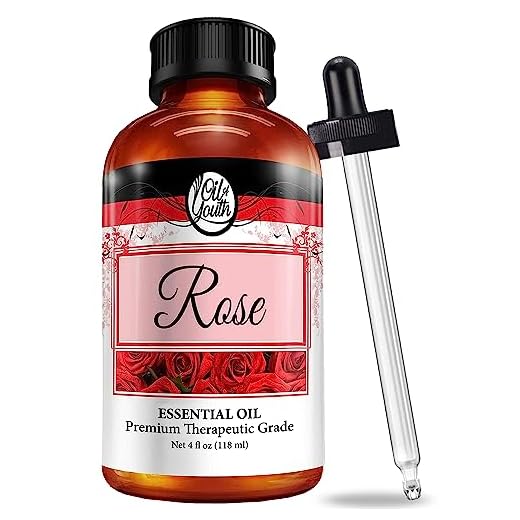 Oil of Youth Rose Essential Oil - Therapeutic Grade for Aromatherapy, Diffuser, Skin, Hair, Perfume & Candle Making, Dropper - 4 fl oz
