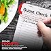 Stock Your Home Black+White Guest Check Books for Servers (5 Pack) Server Note Pads, Waiter Checkbook, Food Receipt Book, Restaurant Order Pad, Paper Checks, Waitress Accessories, 250 Total Tickets