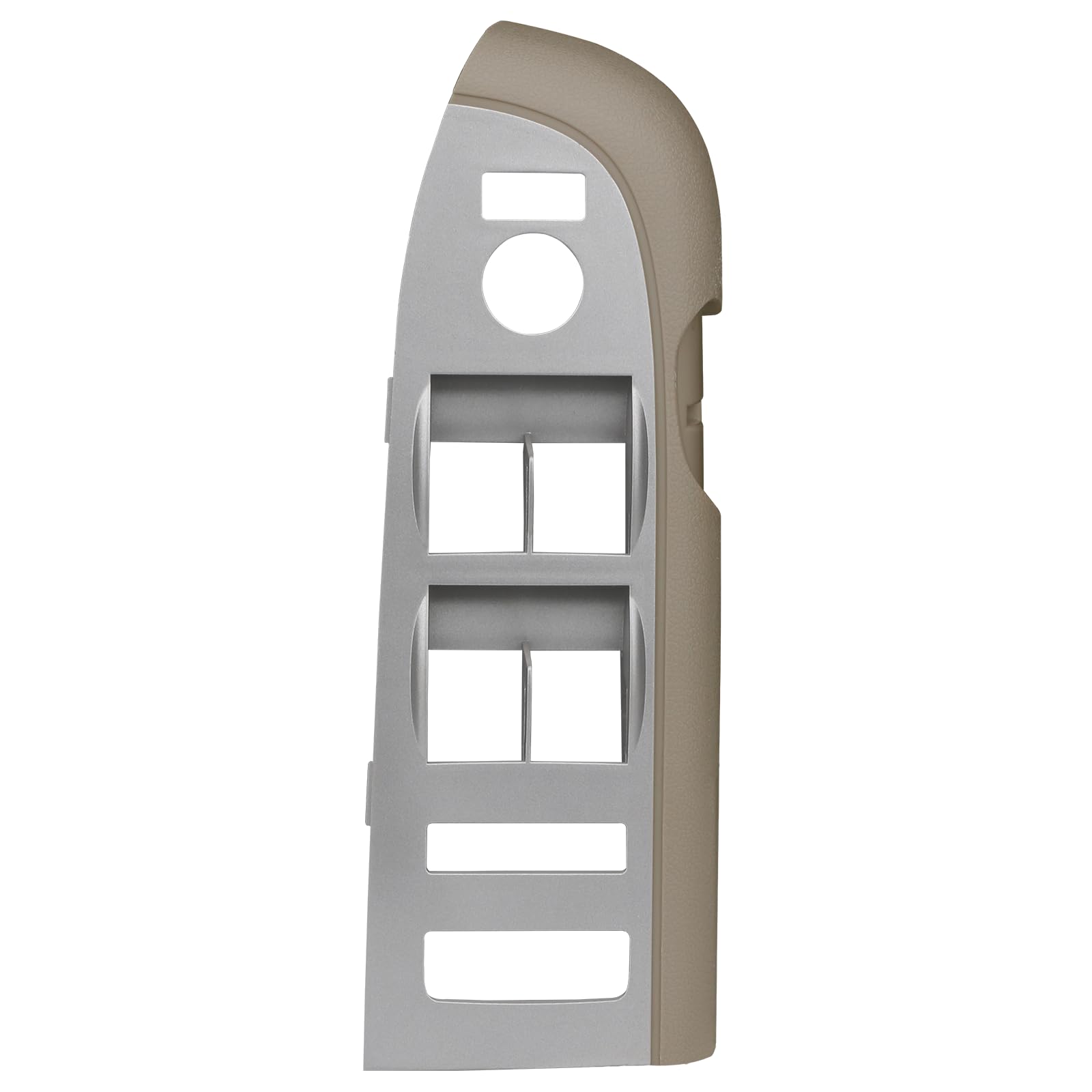 omoZone Window Switch Bezel Cover Front Left Driver Side Door Control Switch Panel Trim Cashmere Compatible with 2010-2014 Chevrolet Chevy Silverado