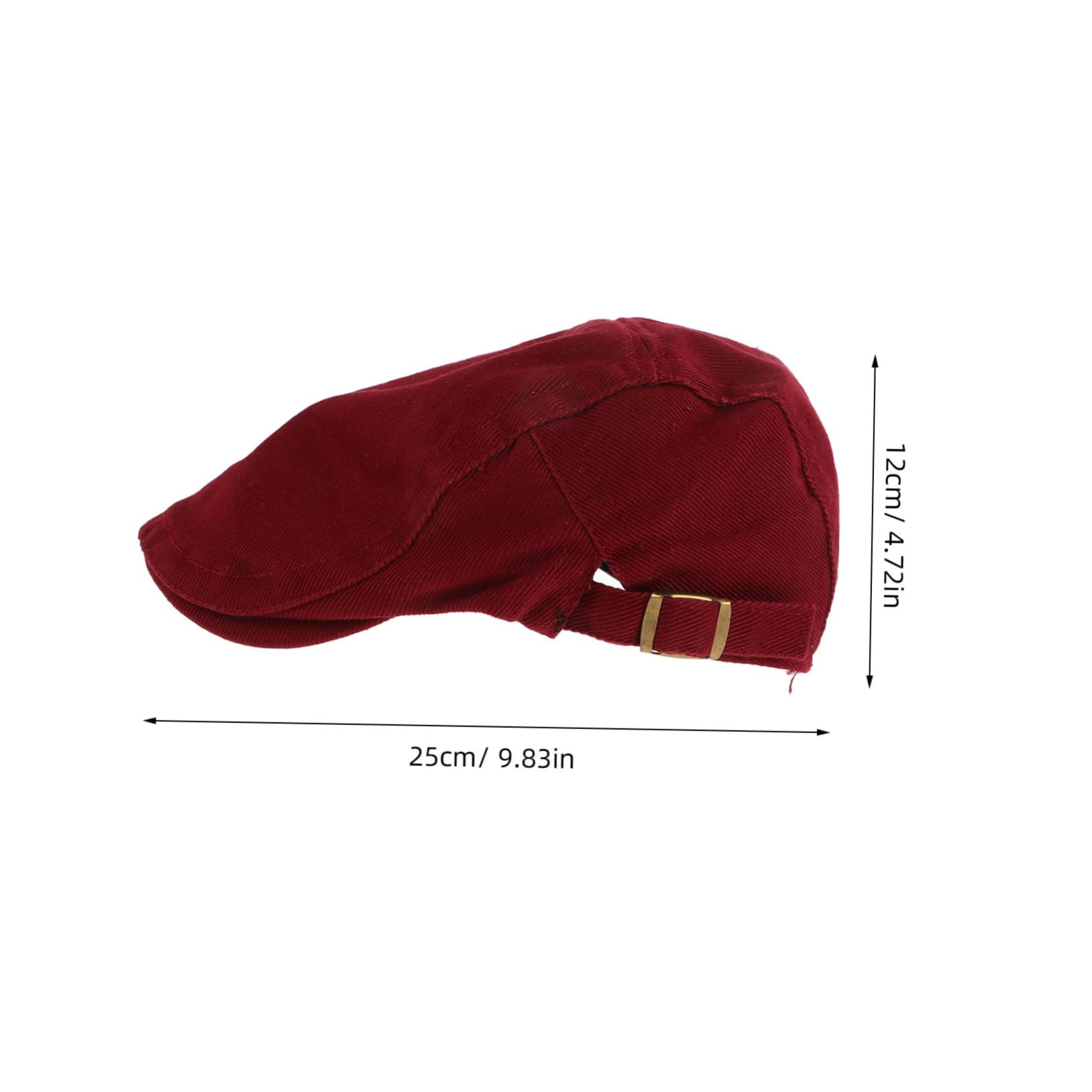 TOVINANNA Summer Hat Vintage Beret Hat Newsboy Cap Adjustable for Head Sizes Red