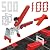 TR TOOLROCK Tile Leveling System 1/8 inch Kit - 500Pcs 1/8 inch Tile Spacers Clips and 100Pcs Tile Wedges and 1Pc Floor Tile Plier Lever Building Walls Floors Tile Tools Kit