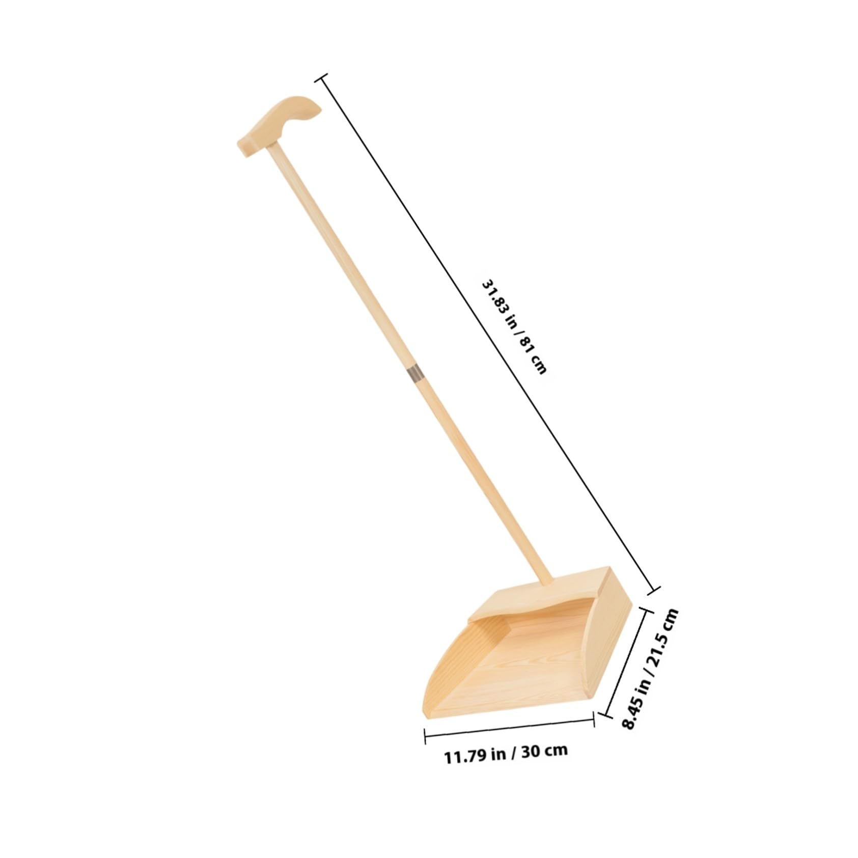Kit de Escoba de Cerdas Suaves Recogedor de Madera Ligero y Resistente para Limpieza de Exteriores y Hogar