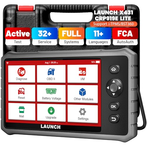 LAUNCH X431 CRP919E Lite OBD2 Scanner,2025 New Bidirectional Scan Tool, Full System Diagnostic Scanner,32+ Service, Active Test,FCA AutoAuth, 2 Years Free Update