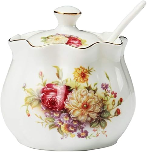 Ceramics - Tarro de especias con cuchara y tapa