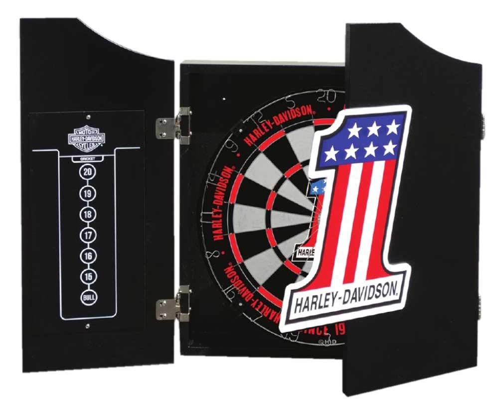 Amazon.co.jp: HARLEY-DAVIDSON #1 Racing Logo Dart Board Kit