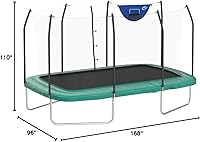 Vista 2 de Skywalker Trampolines 14X8 15x9 FT Rectangle Trampoline with Enclosure Net