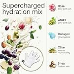 Korean Hand Masks Moisturizing Glove for Dry Hands - Hand Moisturizer Gloves for Women, Men - Hand Therapy Gloves with Collagen, Rose Oil, Shea Butter - White Hydrating Korean Hand Mask Bulk, 6 Pack - Image 5