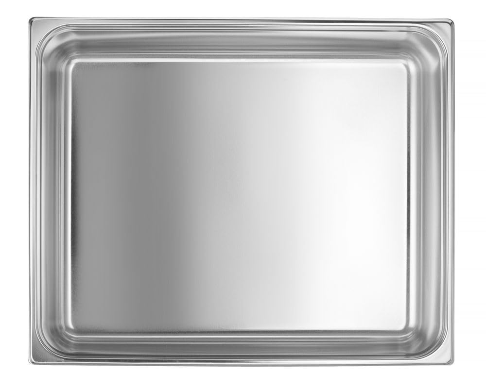 HENDI Contenitore Gastronorm, GN 2/1, resistenza termica -40 °C a 300 °C, compatibile con i forni a convezione, frigoriferi, bagno María, chafing dishes, 58L,650x530x(H) 200mm, acciaio inox 18/10