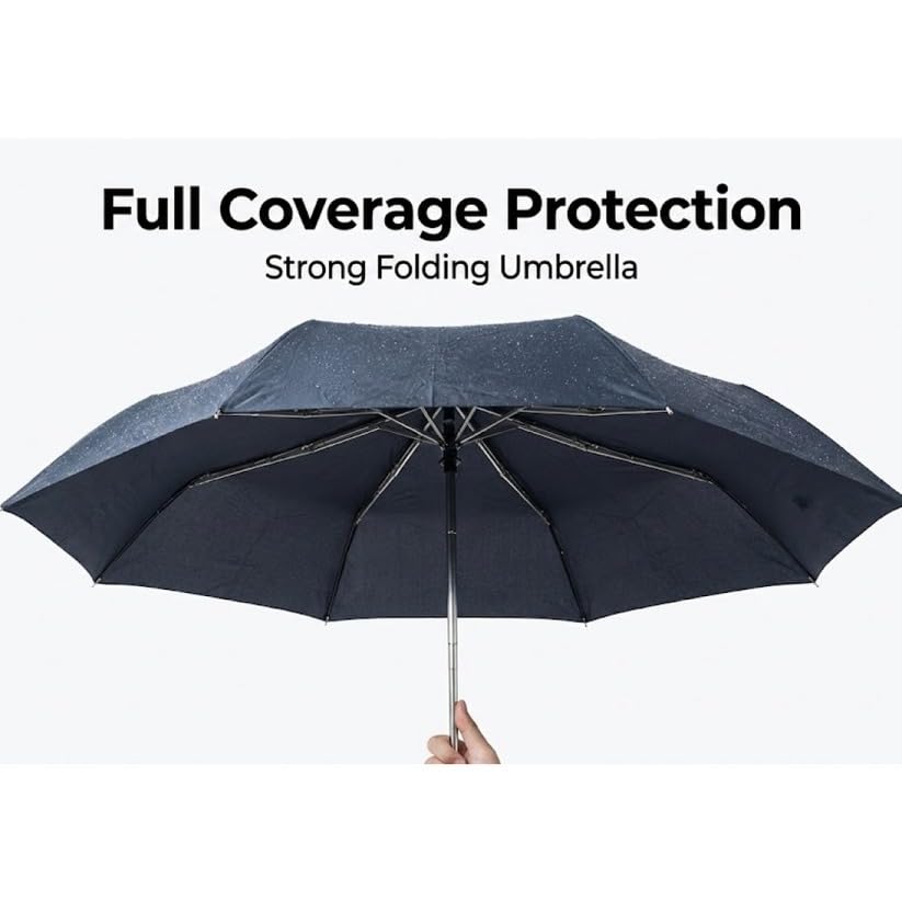 Image of Wine Bottle Compact Folding Travel Umbrella, Windproof Waterproof