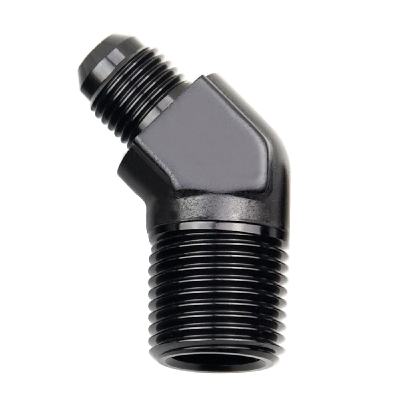 Adaptateur AN6 mâle vers NPT 1/2 coudé à 45 degrés pour montage durite auto