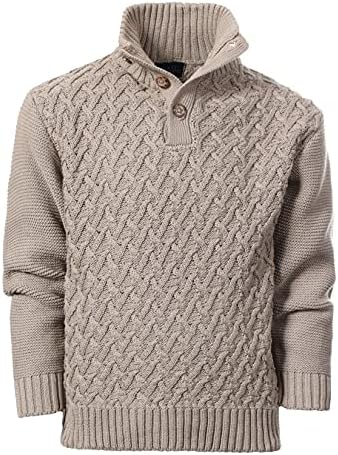 Gioberti Kids and Boys Mock Neck Pullover Knitted Sweater