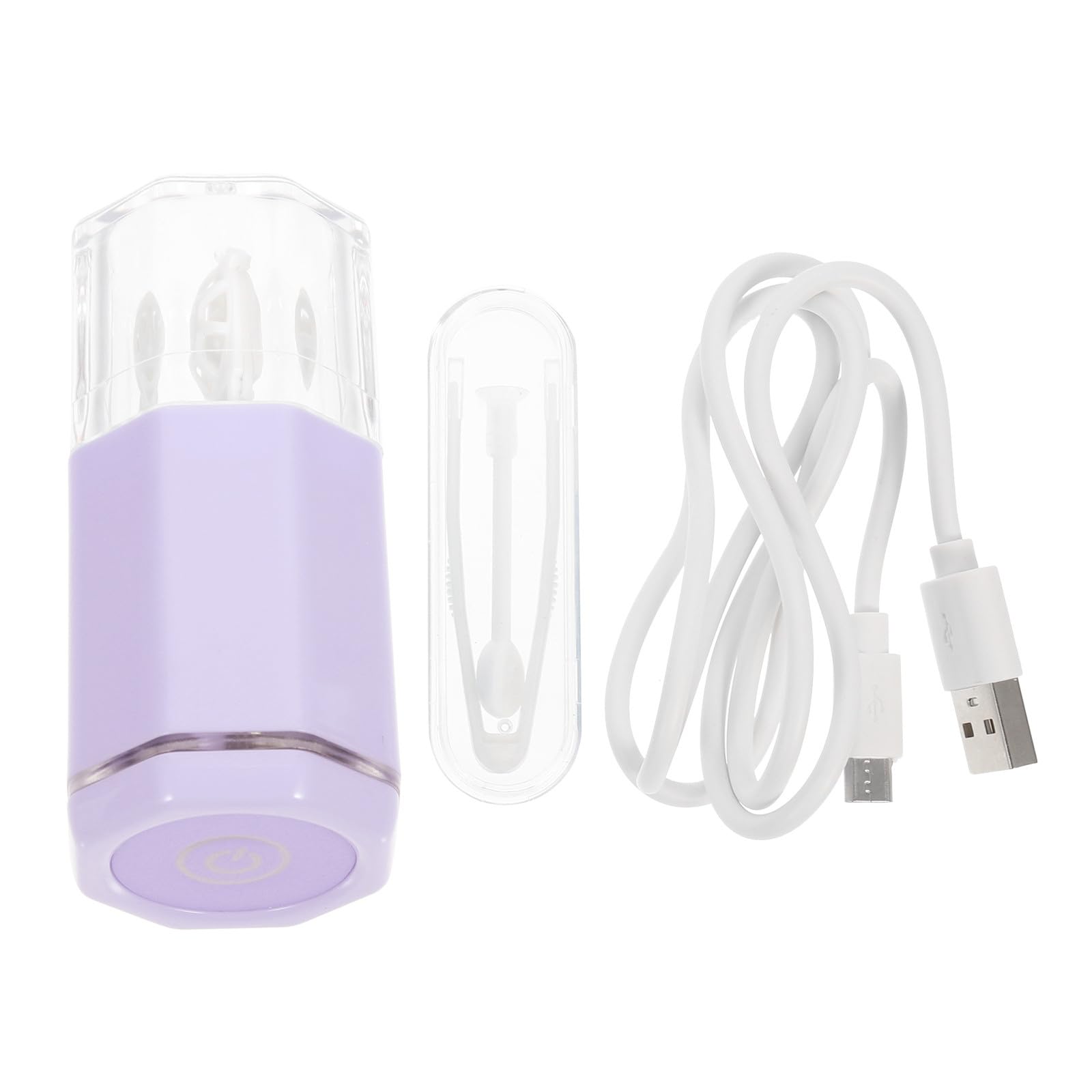 Pulitore per Lenti Elettrico Rotante Ricarica USB in Abs, Macchina Portatile la Pulizia delle Lenti per Casa e Viaggio