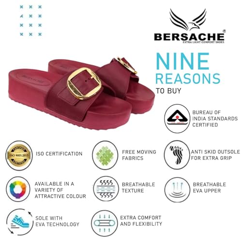 Image of BERSACHE Extra Soft Classic Casual with Regular wear with Ultra Soft & Flexibility Technology Flipflop for Women's