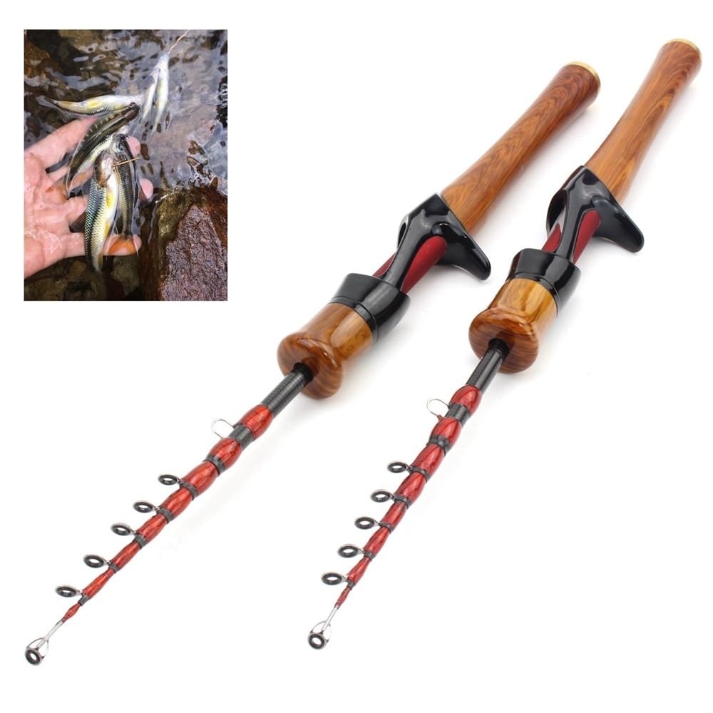 Wędka, Ultralight Collapsible Fly Fishing Rod Gun Handle Design for Portability