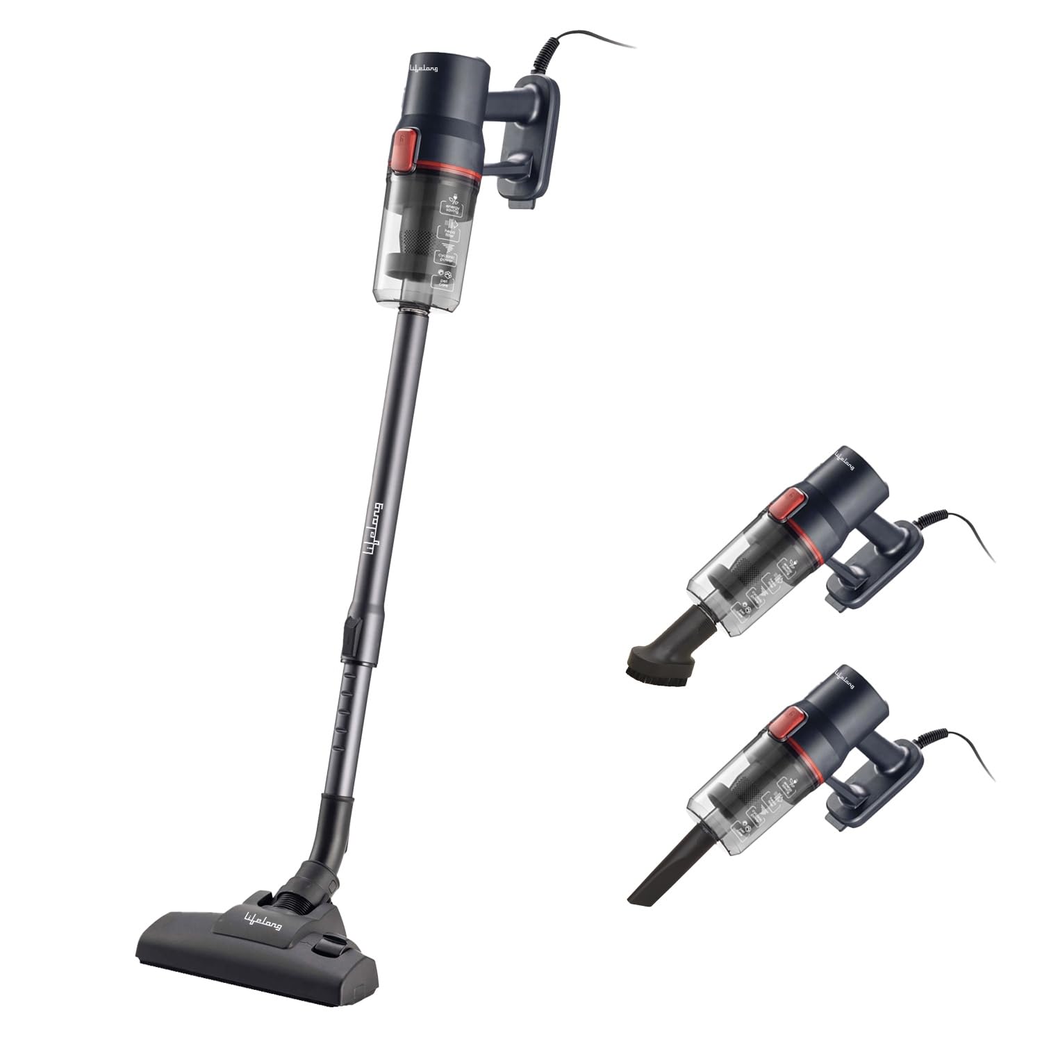 Lifelong Vacuum Cleaner for Home| 600W, 16KPA Suction, Hand held & Stick Vaccum Cleaner with 3 Attachments|HEPA Filter, Corded Vacuum Cleaner for Cleaning House Floor, Sofa & Bed (B0D7H684VQ) Amazon Price History, Amazon Price Tracker