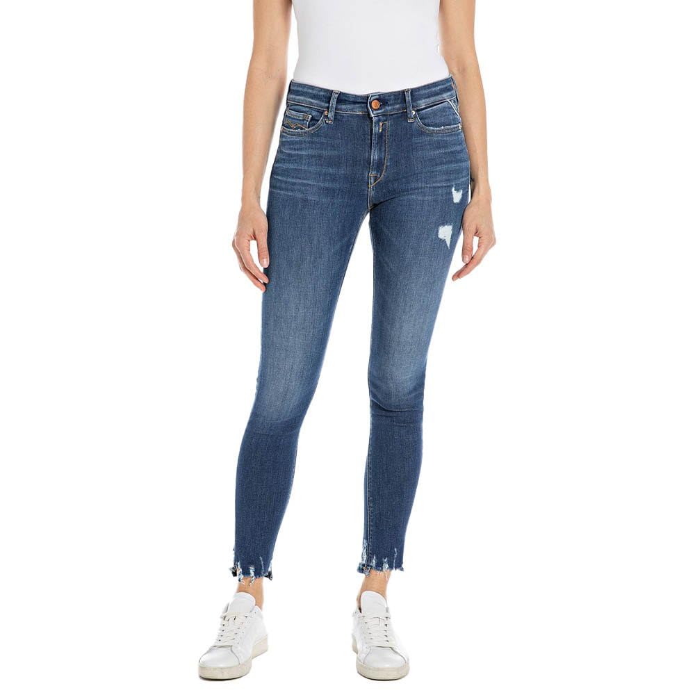 Replay women's jeans with power stretch, blue (Medium Blue 009), 29W / 32L