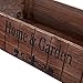 MyGift Rustic Style Nesting Wood Planter Display Boxes, Decorative Storage Crates, Set of 3, Brown