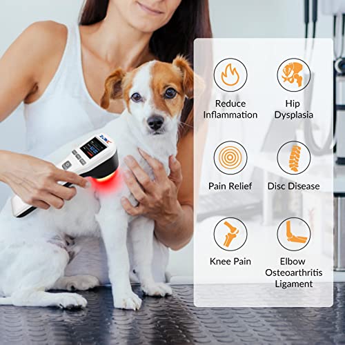 4x808nm+16x650nm Cold Laser Therapy Device for Pet Vet Animals Reduces Inflammation Red Light Therapy for Muscle & Joint Pain Relief Accelerate Healing, Infrared Light Therapy for Dogs Cat Horses - Image 7