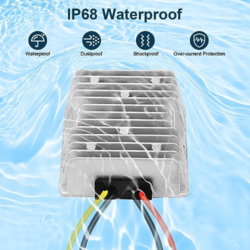 Image of 10A 120W Golf Cart 18V 20V 24V 36V 48V Step Down to DC 12V Converter Voltage Regulator Reducer Power Buck Converter Waterproof Transformer(DC 16-58V Inputs