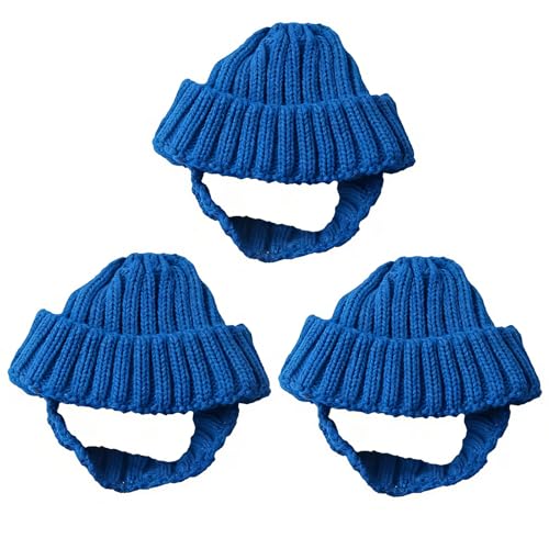 Pet Winter Hat for Tiny Animals Soft Knit Cap Ideal for Photo Shoots, and Warmth Warm Knit Cap Pet Winter Clothes Easy Machine W