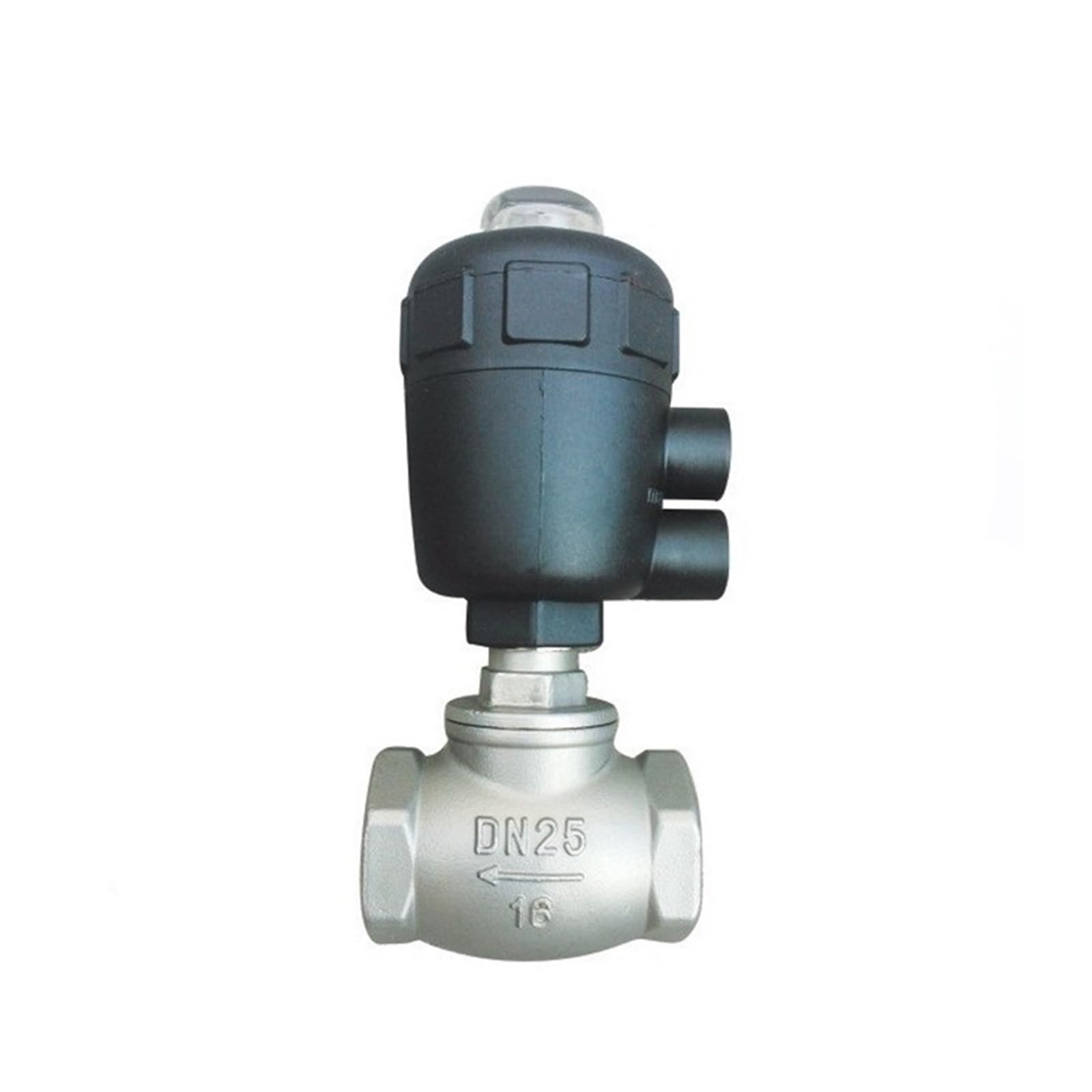 Xuehonfxb One Color Stainless Steel T-Type Pneumatic Thread Globe Valve With Ptfe Sealing - 1/2" To 2" Sizes(0.5In)