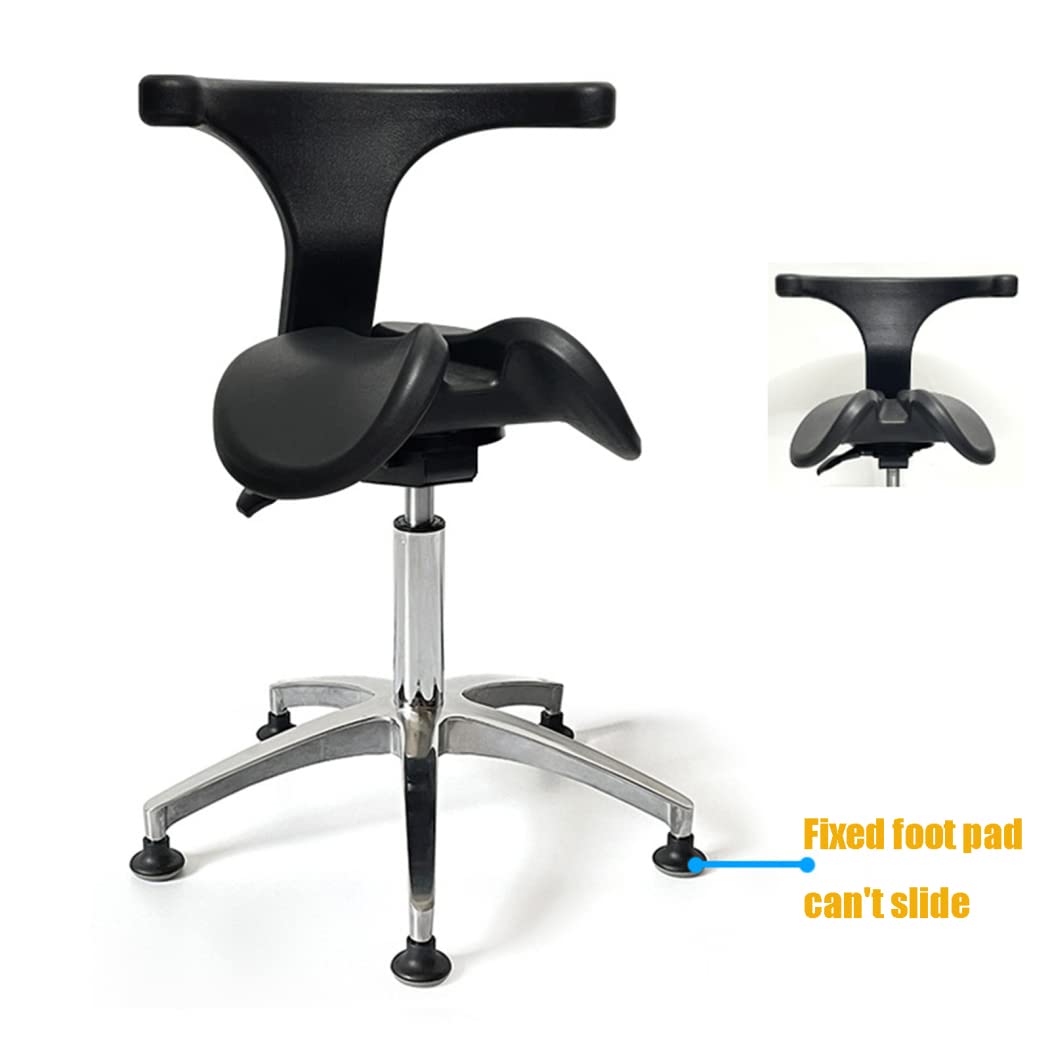 Sgabello A Sella Ergonomico Sgabello A Sella Regolabile Sedia Odontoiatrica per Laboratorio Dentistico Salon Massage Studio Office,B1