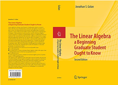 The Linear Algebra a Beginning Graduate Student Ought to Know (Texts in the Mathematical Sciences Book 27)
