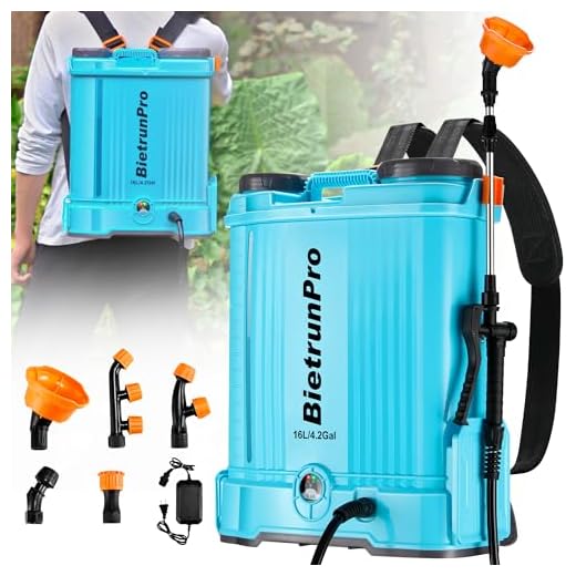 Electric 4-Gallon Backpack Sprayer