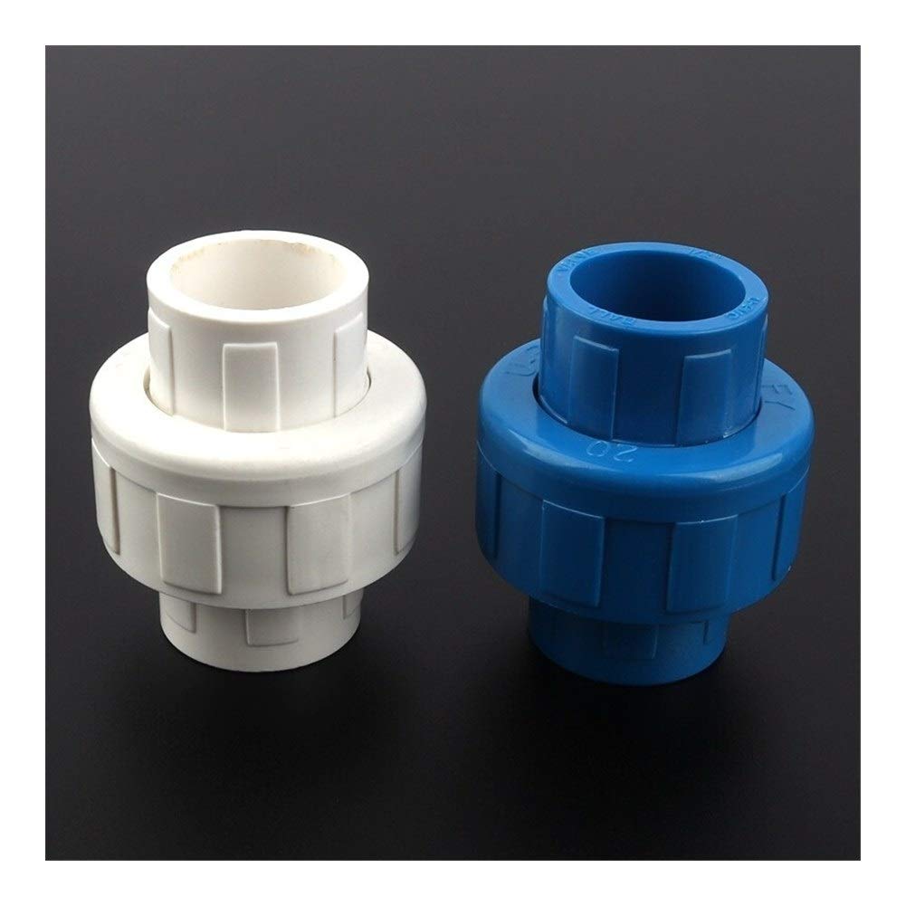 Accesorios para tuberías de riego, Conector de unión PVC 12/24/48 Piezas 20 mm ID for Manguera latón riego jardín Tanque Acuario