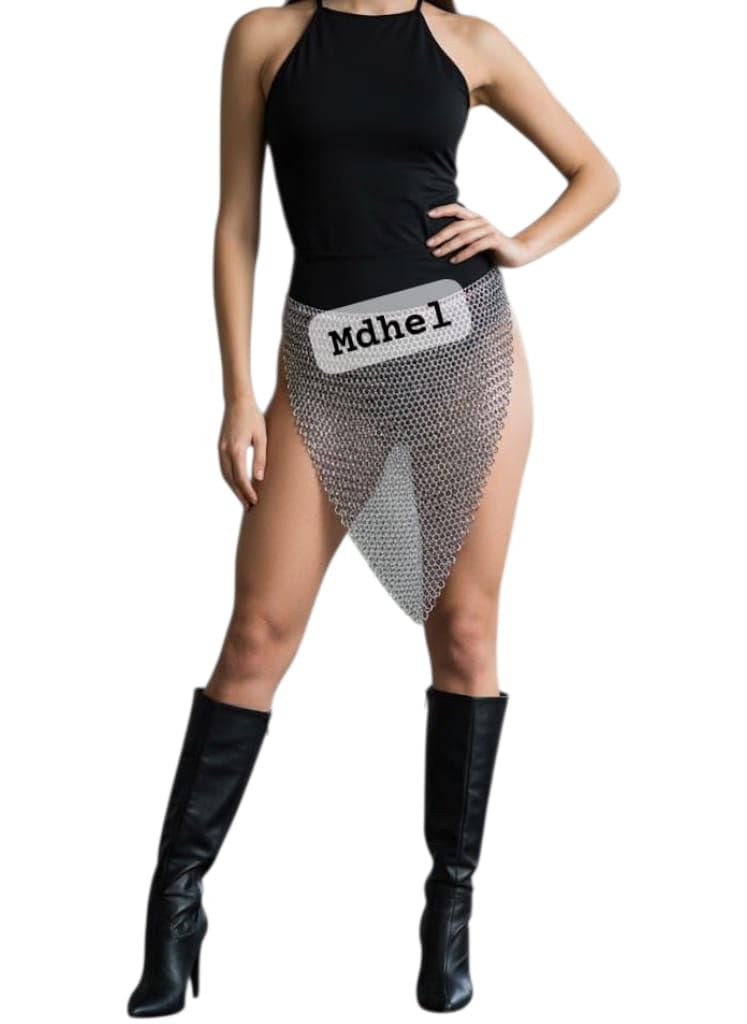 Photo 1 of Handcrafted Aluminum Skirt Lightweight Festival Cosplay LARP Butted Metal Panty Armor