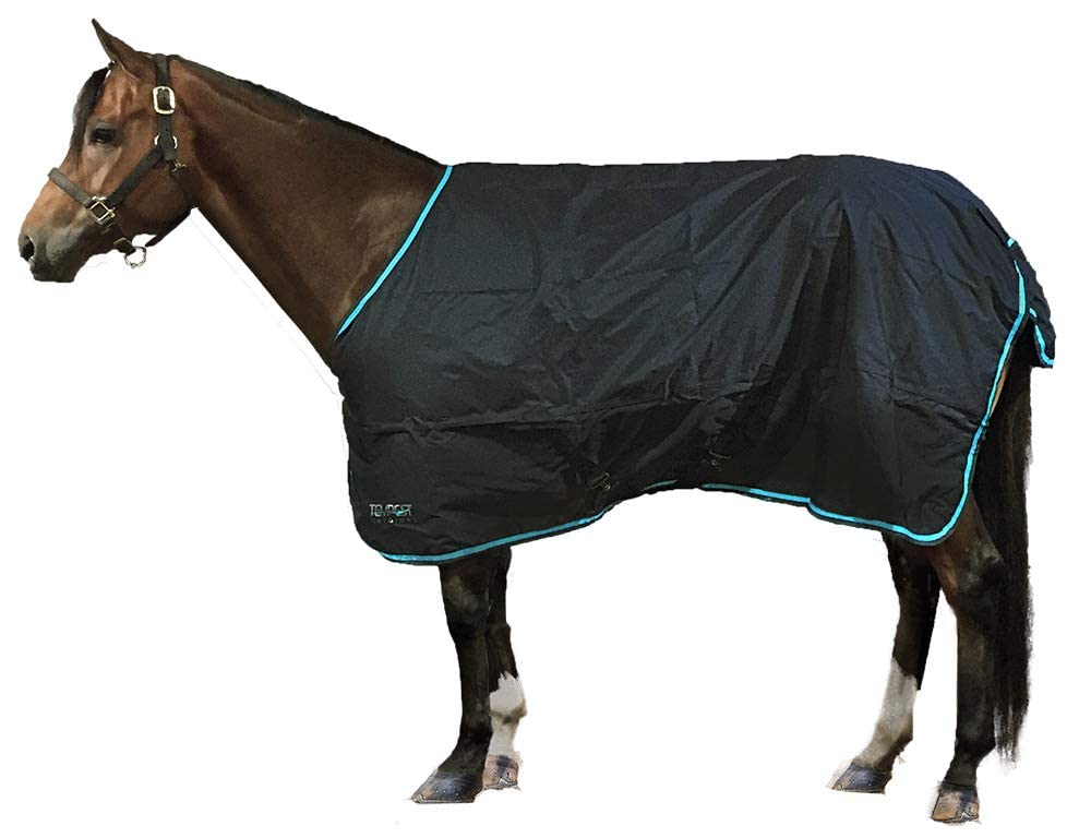Habillage pour cheval d'hiver thermique ripstop Charcoal contre le vent et la pluie 72