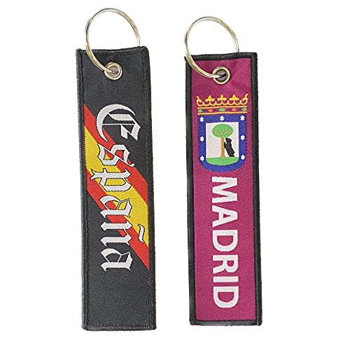 Durabol 2 Llavero de tela Capitán de yate doble cara，Moto, Coche, Accesorios Moto, Accesorios Coche (MADRID)