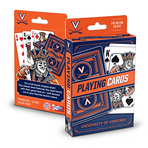 Image of YouTheFan NCAA Officially-Licensed Playing Cards - Original Artwork on All face Cards and Jokers - Team's Official Colors - Quality Linen Texture - Designed in The USA