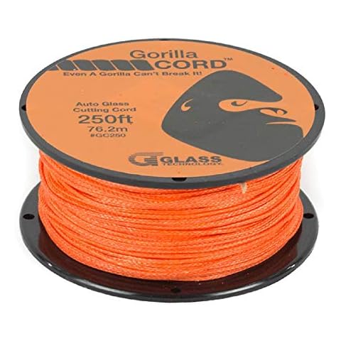 GT Tools Glass Technology - Gorilla Cord Auto Glass Cutting Line - 250 ft | Premium Quality Cutting Line for Precision Windshield Removal | Strong and Reliable Tool for Professionals Cover