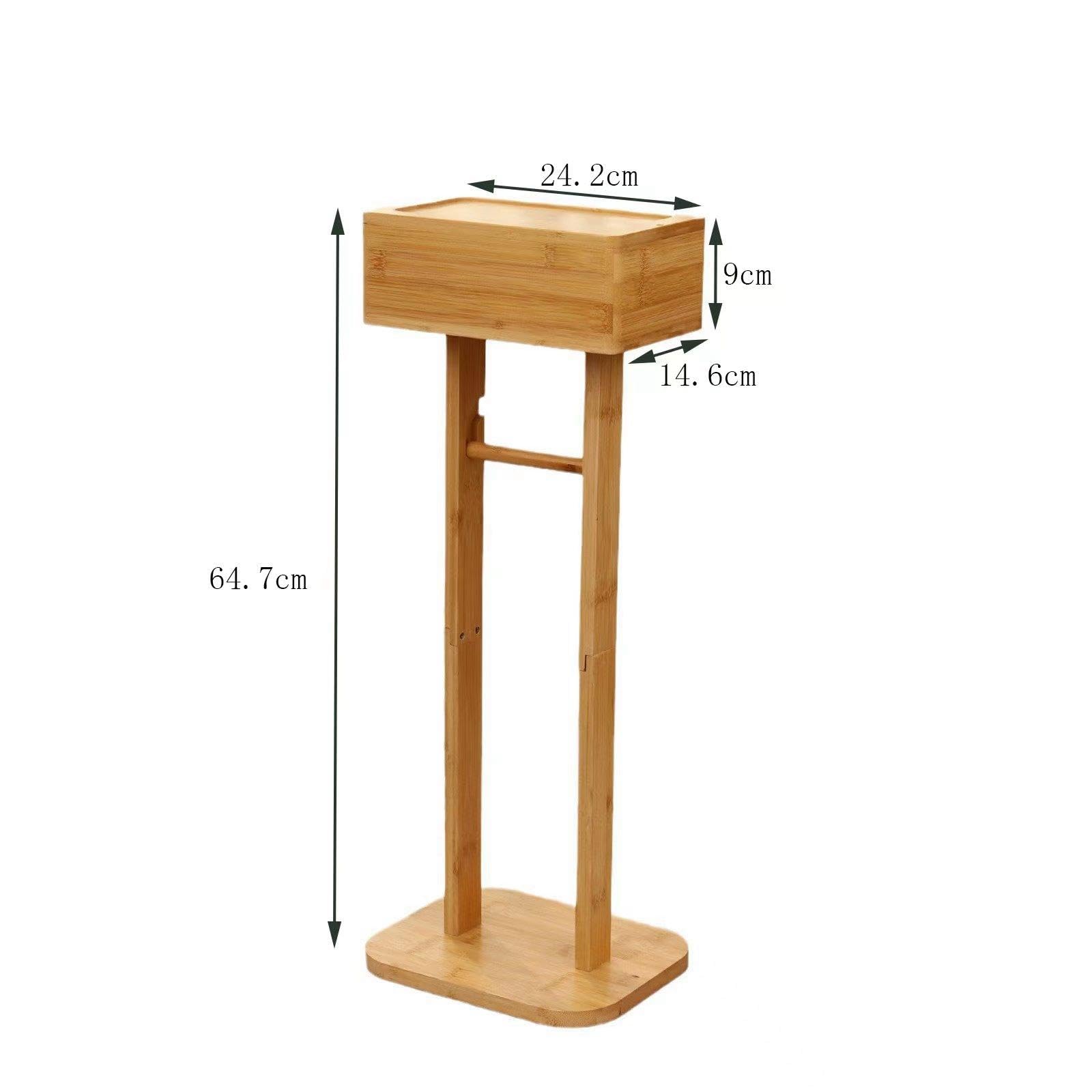 Portarotolo Piccolo Per Toilette | dimensioni compatte, coperchio girevole, porta cellulare, stile rustico