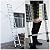 12.5FT Telescoping Ladder, Aluminum extendable Ladder, Retractable Extension Ladder for Home and Outdoor Work, Load Capacity 330 pounds