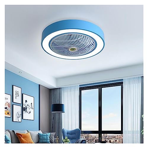Plafonnier ventilateur LED circulaire pour chambre d'enfant avec télécommande - 2