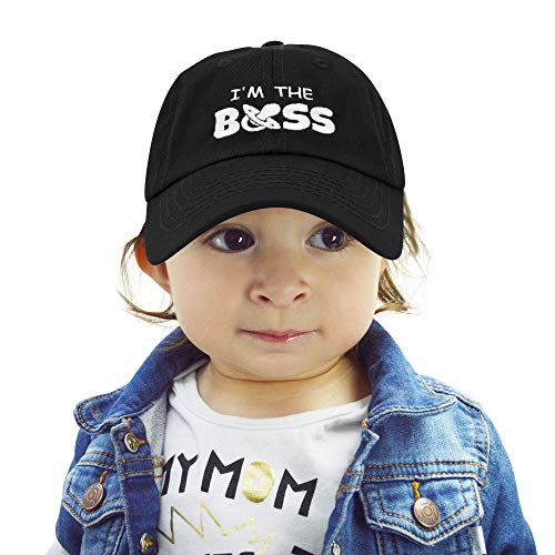Dalix I'm The Boss Baby Hat Infant Baseball Cap For Baby Girls And Boys In Black #TOP4