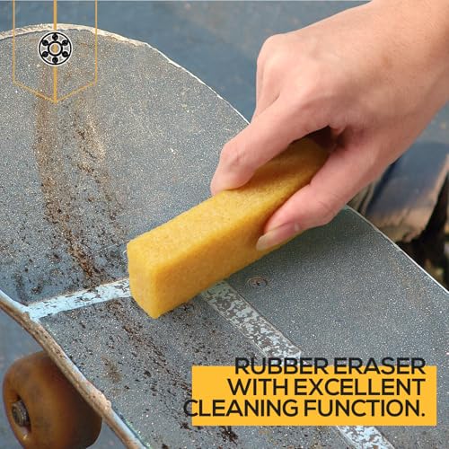 Cleaning Eraser Stick 20 x 35 x 107 mm Natural Rubber Eraser for Cleaning Sanding Belts Sanding Discs, yellow, 20x35x107mm - Image 3