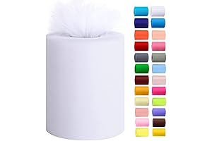 Tulle Rolls 6” by 100 Yards: The Ideal Fabric for Tutu Skirts, Weddings, and More