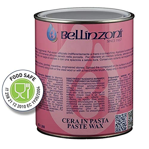 Bellinzoni Cera solida trasparente per marmo e